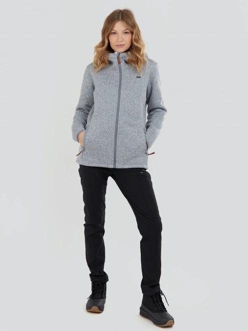 Fundango Ara Fleece Jacket női polár pulóver szürke színben 4