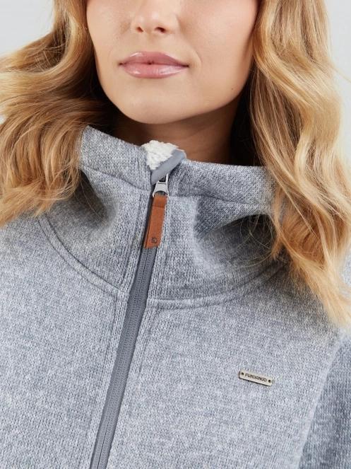 Fundango Ara Fleece Jacket női polár pulóver szürke színben 5