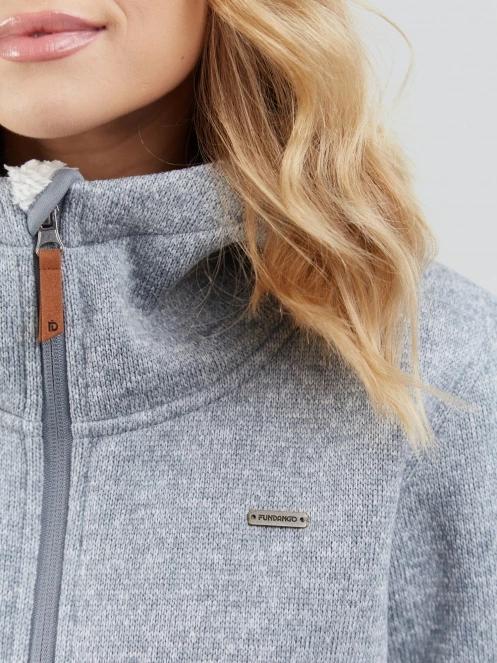 Fundango Ara Fleece Jacket női polár pulóver szürke színben 6