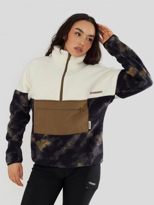 Fundango Riva Hybrid Pullover női hibrid felső zöld színben 2