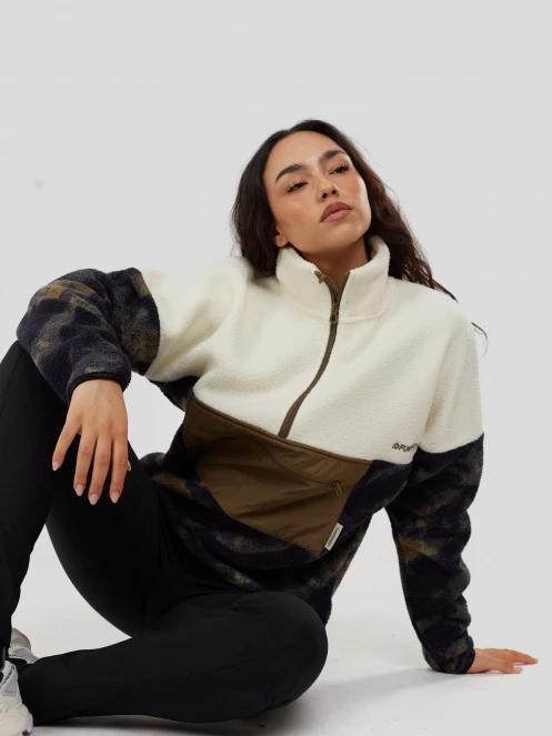 Fundango Riva Hybrid Pullover női hibrid felső zöld színben 5