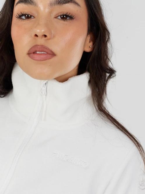Fundango Serena Fleece Jacket női polár pulóver fehér színben 7