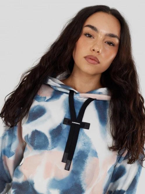 Fundango Challenger Pullover női kapucnis pulóver kék színben 8
