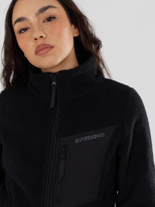 Fundango Shiloh Fleece Jacket női polár pulóver fekete színben 5