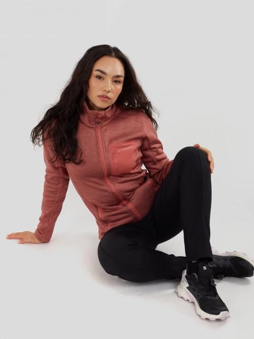 Fundango Antilles Melange Jacket női polár pulóver rózsaszín színben 4