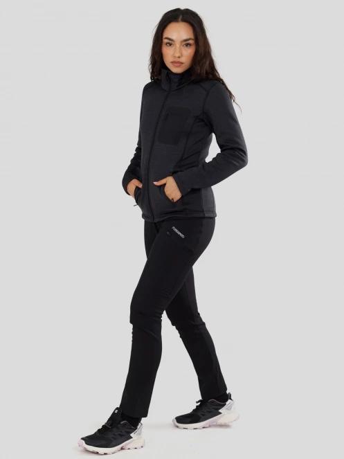 Fundango Antilles Melange Jacket női polár pulóver fekete színben 4