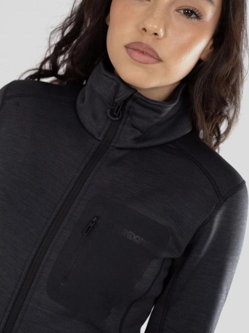 Fundango Antilles Melange Jacket női polár pulóver fekete színben 5