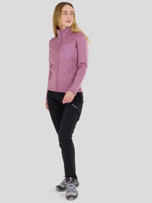 Fundango Antilles Melange Jacket női polár pulóver rózsaszín színben 7