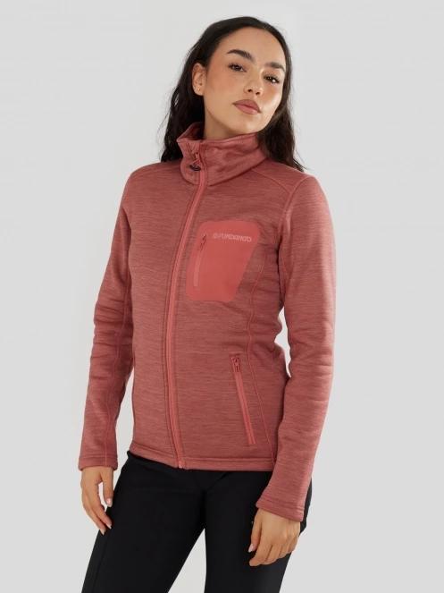 Fundango Antilles Melange Jacket női polár pulóver rózsaszín színben 5