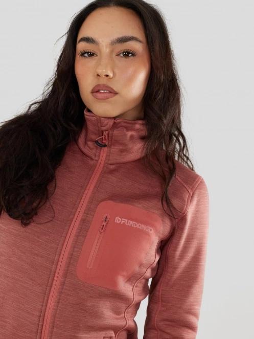 Fundango Antilles Melange Jacket női polár pulóver rózsaszín színben 6
