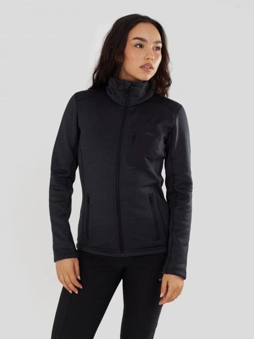 Fundango Antilles Melange Jacket női polár pulóver fekete színben 2