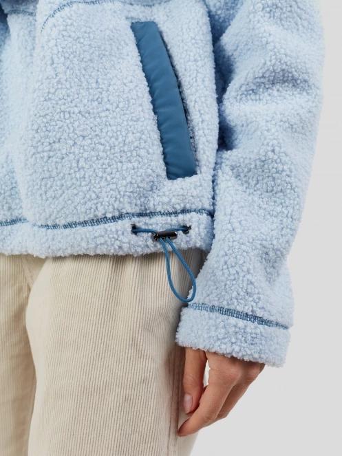 Fundango Juniper Pile Jacket női kapucnis pulóver világoskék színben 7