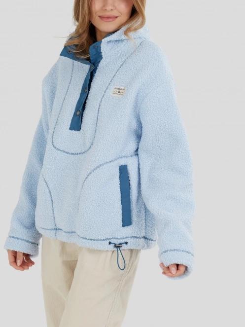 Fundango Juniper Pile Jacket női kapucnis pulóver világoskék színben 8