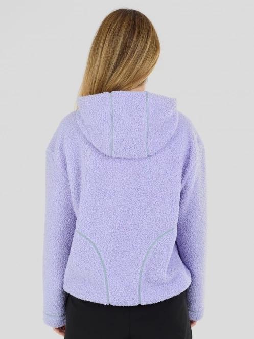Fundango Juniper Pile Jacket női kapucnis pulóver lila színben 3