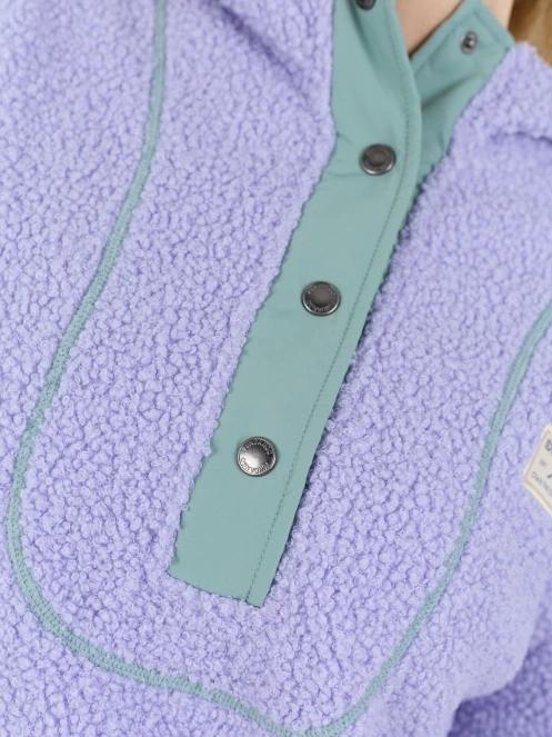 Fundango Juniper Pile Jacket női kapucnis pulóver lila színben 8