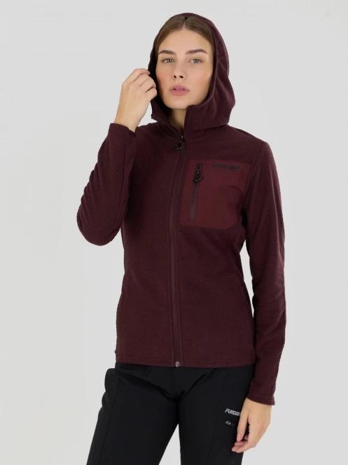 Fundango Nigata Full Zip Hoodie női hibrid felső lila színben 2