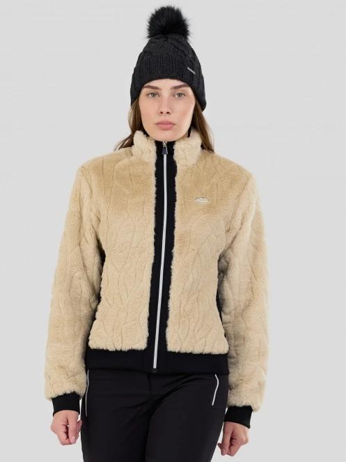 Fundango Marigold Shearling Jacket női hibrid felső homok színben 2