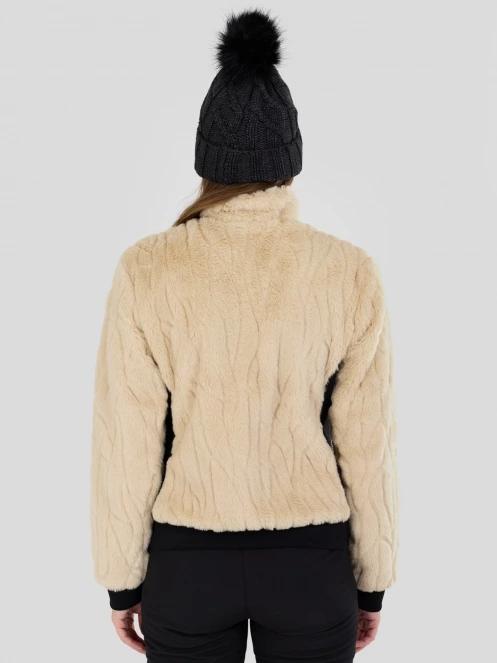 Fundango Marigold Shearling Jacket női hibrid felső homok színben 3