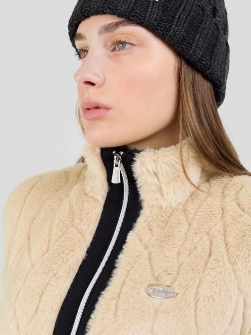 Fundango Marigold Shearling Jacket női hibrid felső homok színben 9