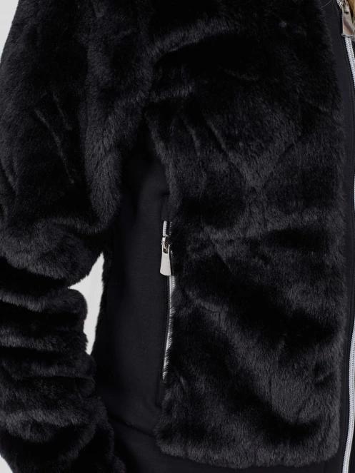 Fundango Marigold Shearling Jacket női hibrid felső fekete színben 8