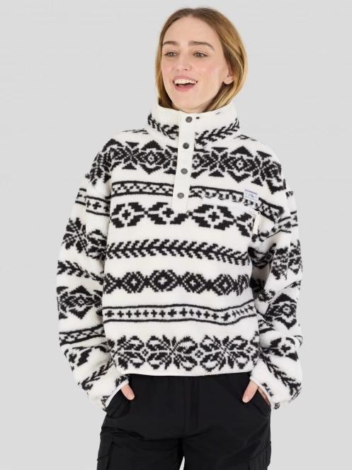 Fundango Pacha Fleece Jacket női polár pulóver fehér színben 2