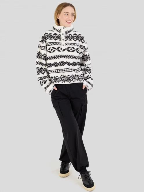 Fundango Pacha Fleece Jacket női polár pulóver fehér színben 4