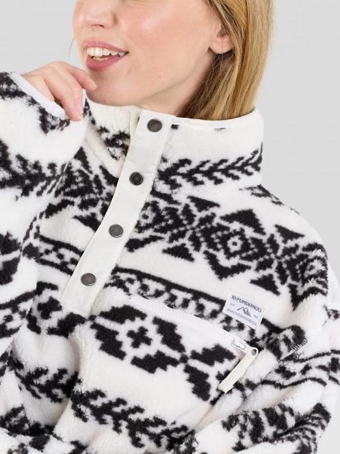 Fundango Pacha Fleece Jacket női polár pulóver fehér színben 8