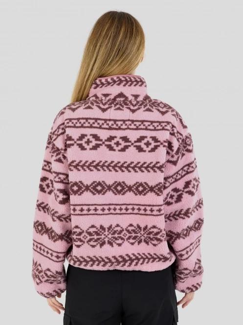 Fundango Pacha Fleece Jacket női polár pulóver rózsaszín színben 3