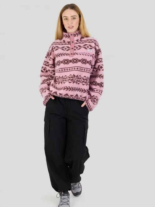Fundango Pacha Fleece Jacket női polár pulóver rózsaszín színben 4