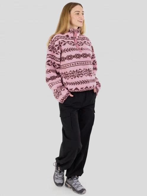 Fundango Pacha Fleece Jacket női polár pulóver rózsaszín színben 5
