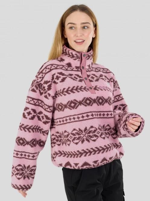 Fundango Pacha Fleece Jacket női polár pulóver rózsaszín színben 6