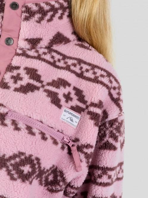 Fundango Pacha Fleece Jacket női polár pulóver rózsaszín színben 8