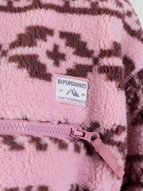 Fundango Pacha Fleece Jacket női polár pulóver rózsaszín színben 9