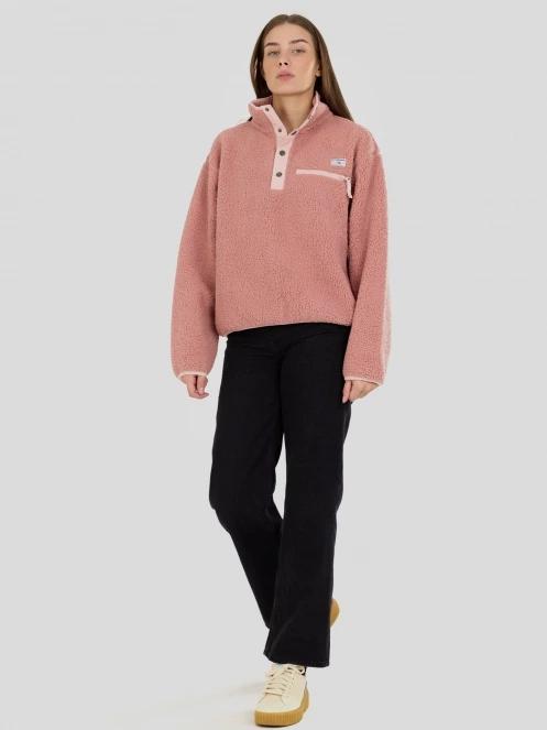 Fundango Pacha Fleece Jacket női polár pulóver rózsaszín színben 4