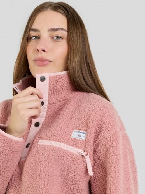 Fundango Pacha Fleece Jacket női polár pulóver rózsaszín színben 7
