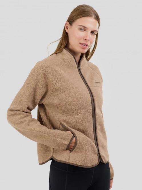 Fundango Roselake Pile Jacket női polár pulóver homok színben 2