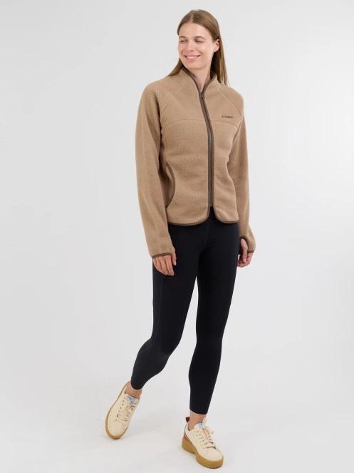 Fundango Roselake Pile Jacket női polár pulóver homok színben 4