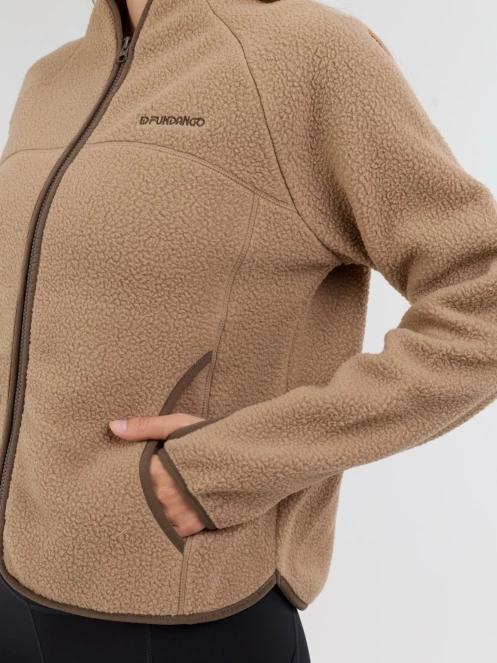 Fundango Roselake Pile Jacket női polár pulóver homok színben 7
