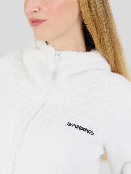 Fundango Zealand Plush Pile Jacket női polár pulóver fehér színben 5