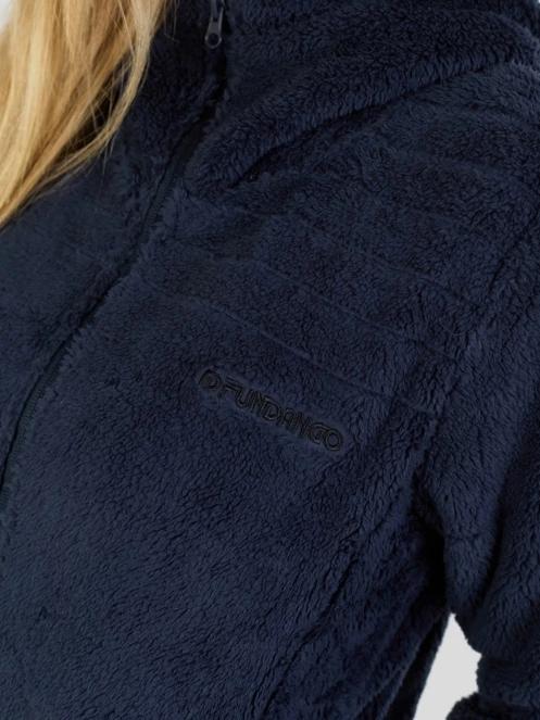 Fundango Zealand Plush Pile Jacket női polár pulóver sötétkék színben 5