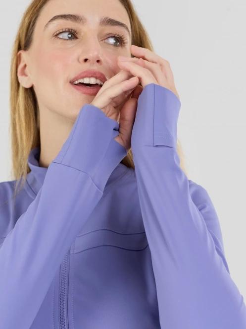 Fundango Flow Thermo Zip Up női hosszú ujjú sport póló lila színben 7