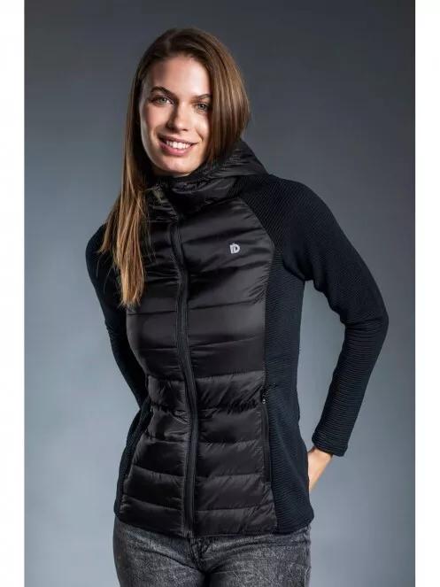 Fundango AFTON Hybrid Jacket női polár pulóver fekete színben 2