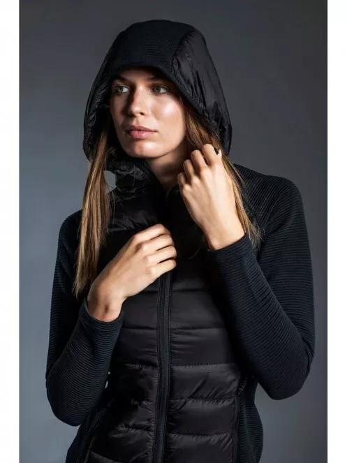 Fundango AFTON Hybrid Jacket női polár pulóver fekete színben 3