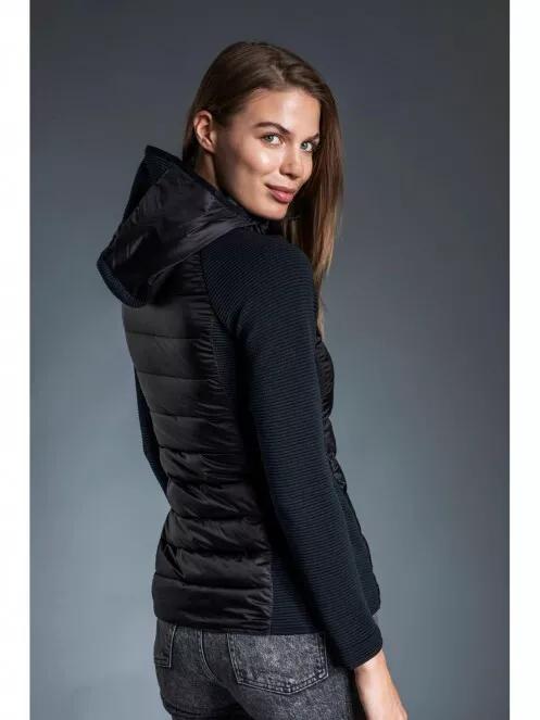 Fundango AFTON Hybrid Jacket női polár pulóver fekete színben 4