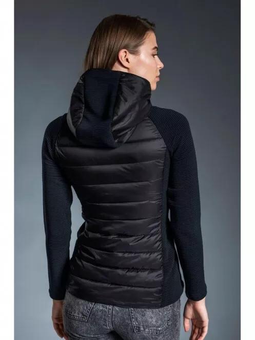 Fundango AFTON Hybrid Jacket női polár pulóver fekete színben 5