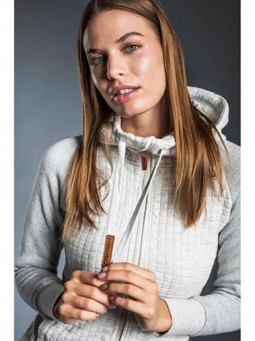 Fundango SHARE Hooded Fleece női polár pulóver fehér színben 3