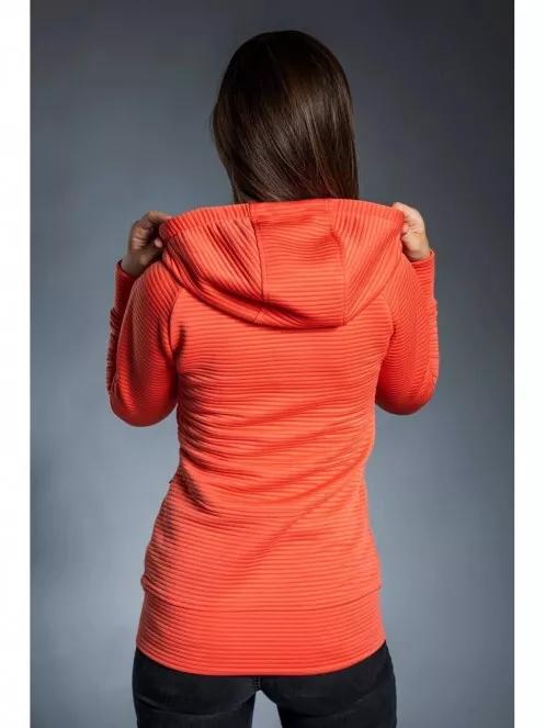 Fundango SHARE Hooded Fleece női polár pulóver piros színben 3
