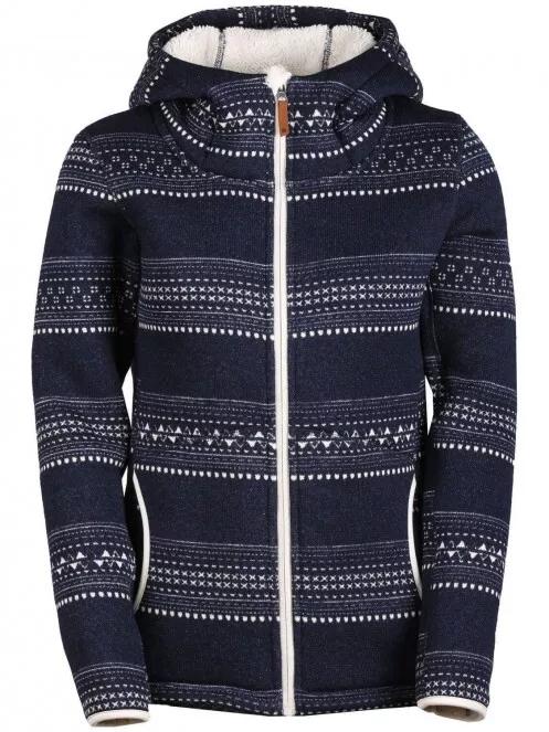 Fundango ARA Fleece Jacket női kapucnis pulóver sötétkék színben 5