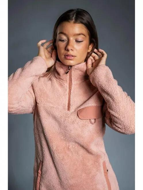 Fundango VINONA Fleece Pullover női pulóver rózsaszín színben 3
