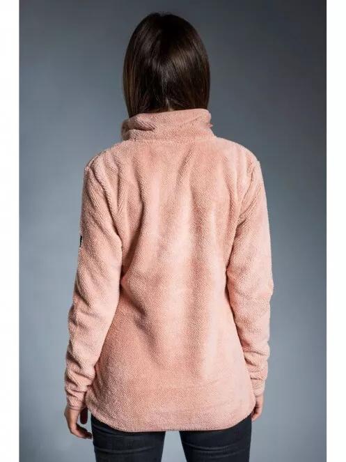 Fundango VINONA Fleece Pullover női pulóver rózsaszín színben 4
